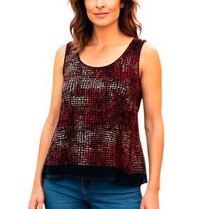 Faded Glory Medium Black Sleeveless Women's Top Shirt Blouse Miss Size 8 10 M